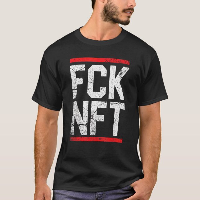 T-shirt Nft Non Funable Jeton Blockchain Crypto Nfts (Devant)