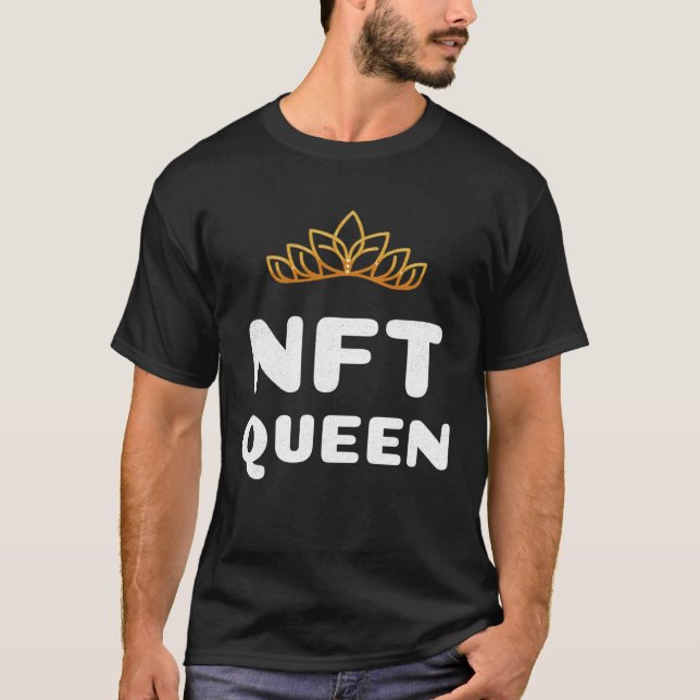 T-shirt NFT Queen Jeton non Funable Queen (Devant)