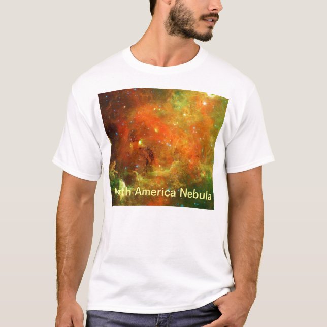 T-shirt NGC 7000 Amérique du Nord Nebula Amélioration des  (Devant)
