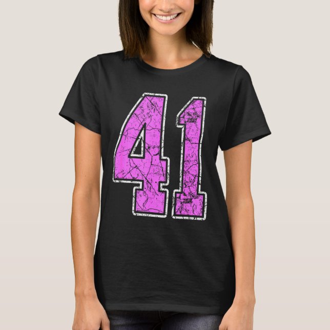 T-shirt Nge Nk And Nk Number 41 Jersey Player Uniform #41  (Devant)
