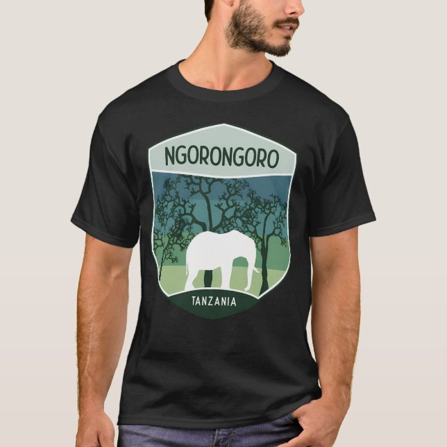 T-shirt Ngorongoro Tanzanie (Devant)