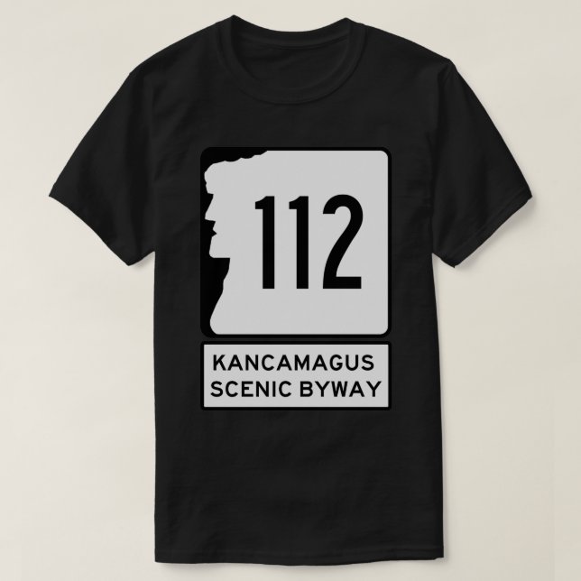 T-shirt NH 112 Kancamagus Pittoresque Byway New Hampshire  (Design devant)