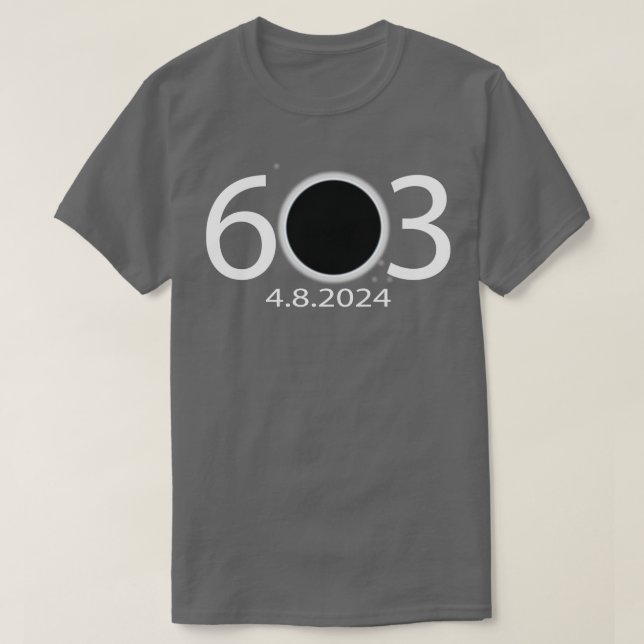 T-shirt NH 603 Éclipse solaire (Design devant)
