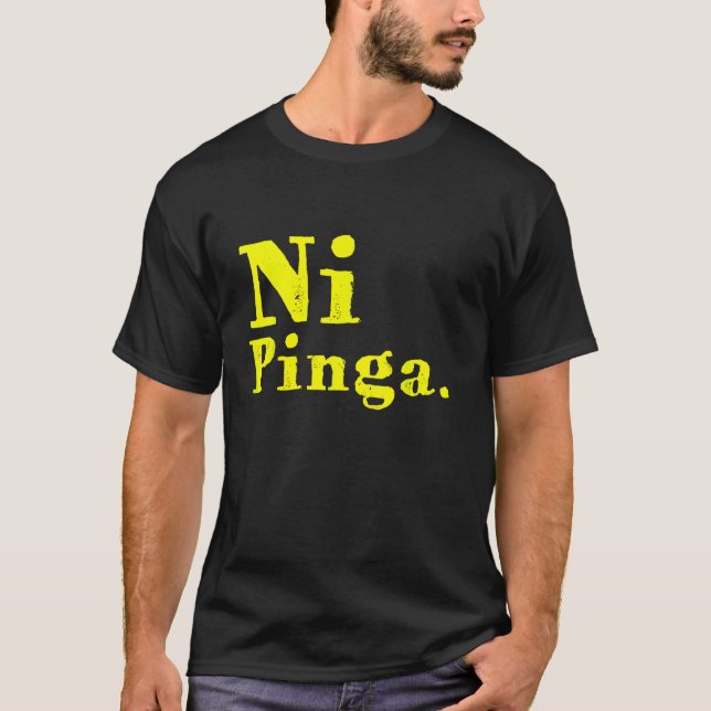 T-shirt Ni pinga Cubain vintage rétro (Devant)