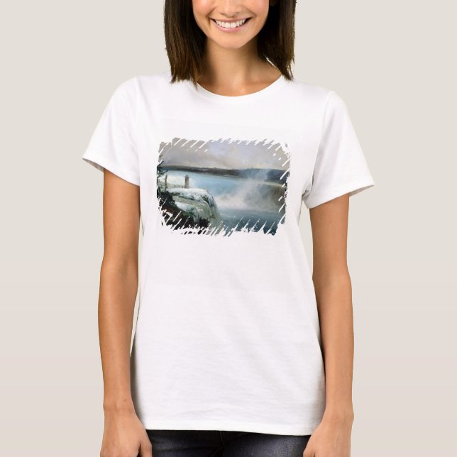 T-shirt Niagara Falls, c.1837-40 (huile sur toile) (Devant)