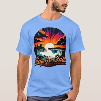 T-shirt Niagara Falls North America Circle Design