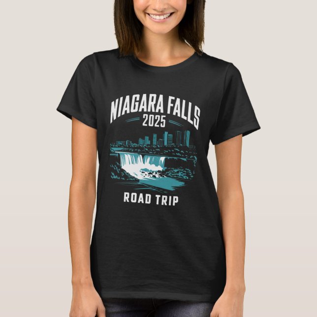 T-shirt Niagara Falls Road Trip 2025 Voyage en famille ami (Devant)