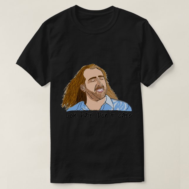 T-shirt Nic cage con air hair   (Design devant)