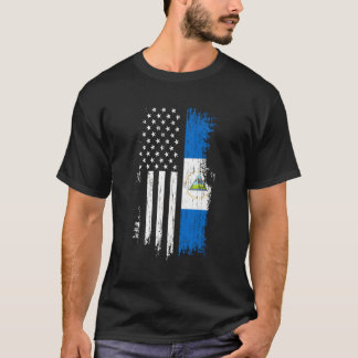 T-shirt Nicaragua American Flag Pride Nicaragua