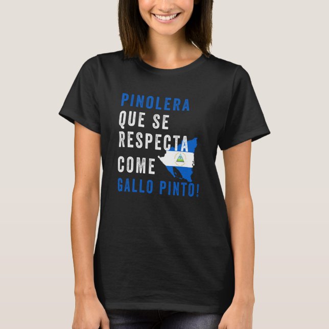 T-shirt Nicaragua Flag Camiseta Nicaraguan Mujer Pinolera  (Devant)