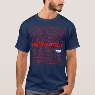 T-shirt Nicaragua Texte en cascade 1
