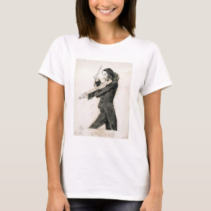 T-shirt Niccolo Paganini (1782-1840) jouant le violon, 1