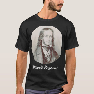 T-shirt Niccolo Paganini Compositeur Portrait