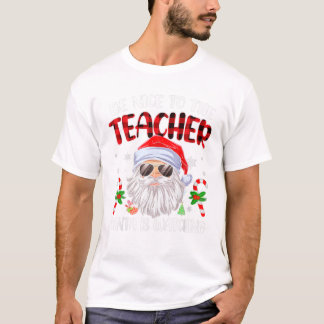 T-shirt Nice À L'Enseignant Père Noël