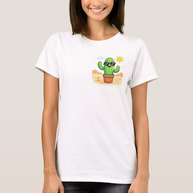 T-shirt Nice Cactus | Soyez heureux (Devant)