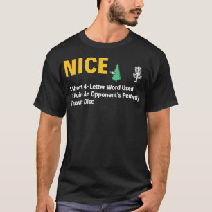 T-shirt Nice Disque Golf Funny Définition Disque Golfer