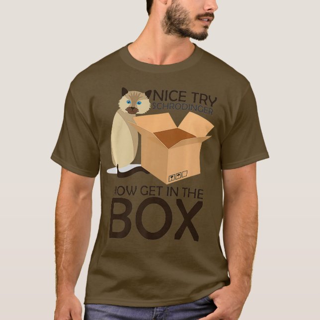 T-shirt Nice Essayez Schrodinger Chat Quantum Physique cad (Devant)
