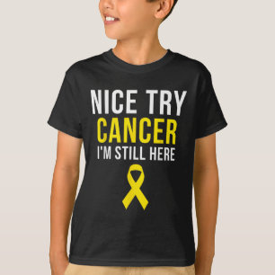T-shirt Nice Essayez Survivante Sarcoma Cancer Sensibilisa