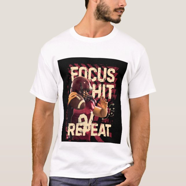 T-shirt Nice focus hit repeat image  (Devant)