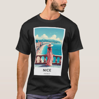 T-shirt Nice France - Poster de l'Art numérique