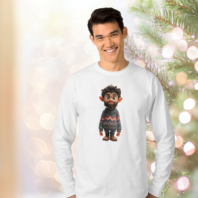 T-shirt Nice Guy Christmas Elf Tee Homme (Créateur téléchargé)
