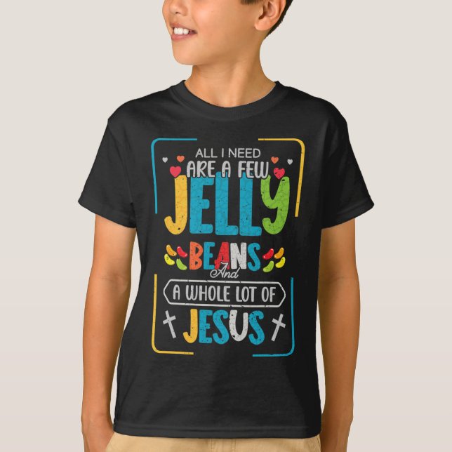 T-shirt Nice Jésus Ado Fun Christian Jelly Bean Candy Lov (Devant)