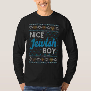 T-shirt Nice juif garçon laid Hanoukka Sweater Chanukah ju