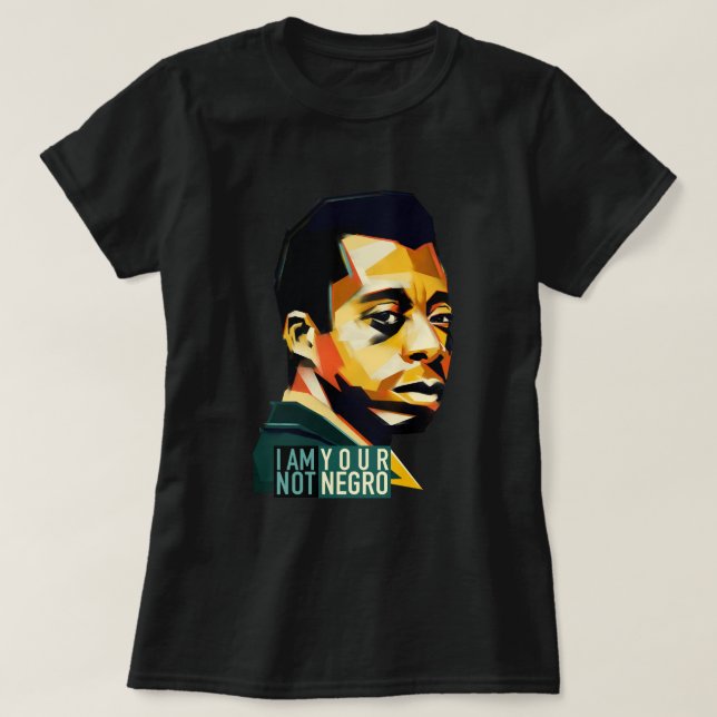 T-shirt Nice Keepsaké James Baldwin Cadeaux Pour Tous (Design devant)