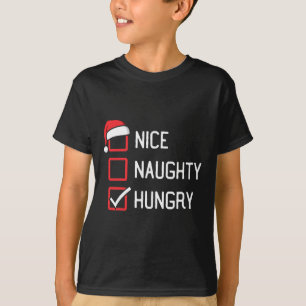 T-shirt Nice Liste de vilains Noël affamé