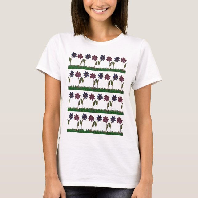 T-shirt Nice & Lovely Spring Martenity Flowers art Design (Devant)