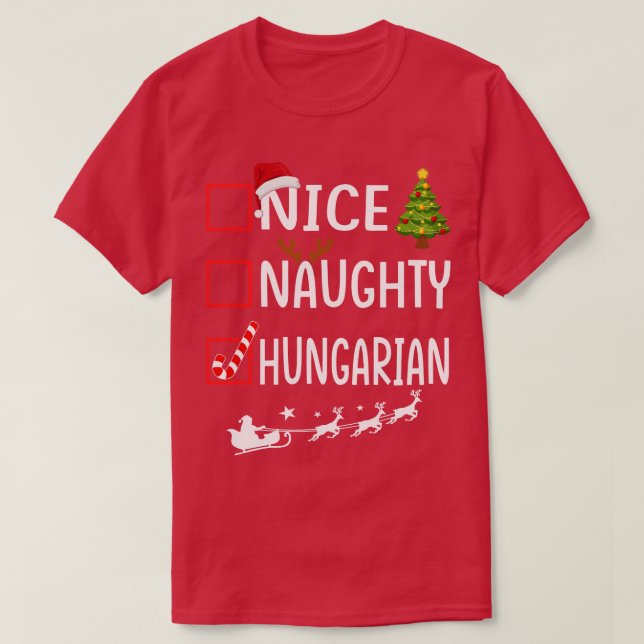 T-SHIRT NICE NAUGHTY (Design devant)