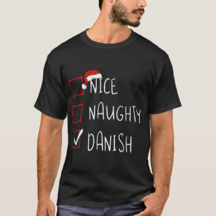 T-shirt Nice Naughty Danoise Noël Danemark Héritage Roo