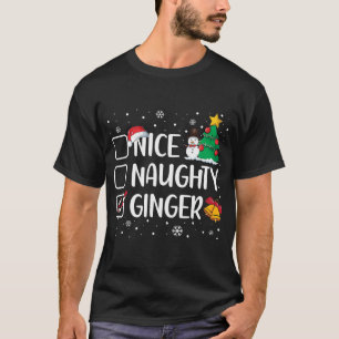 T-shirt Nice Naughty Ginger Sucre de canne de Pyjama de No