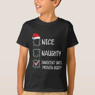 T-shirt Nice Naughty Innocent Jusqu'À La Culpabilité Prove