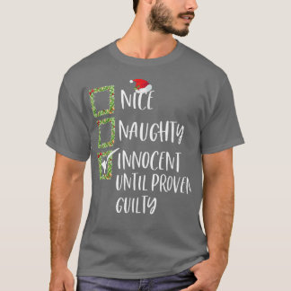 T-shirt Nice Naughty Innocent Jusqu'À La Culpabilité Prove