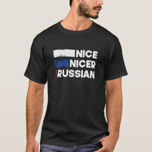 T-shirt Nice - Nicer - Russe. Aimer la Russie