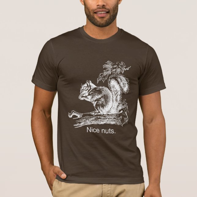 T-shirt NICE NUTS - BLANC -.png (Devant)
