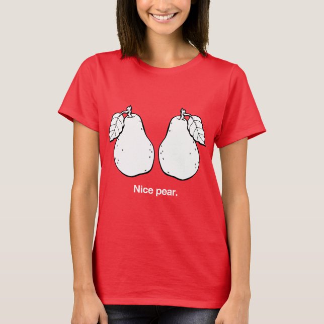 T-shirt NICE PEAR - BLANC -.png (Devant)