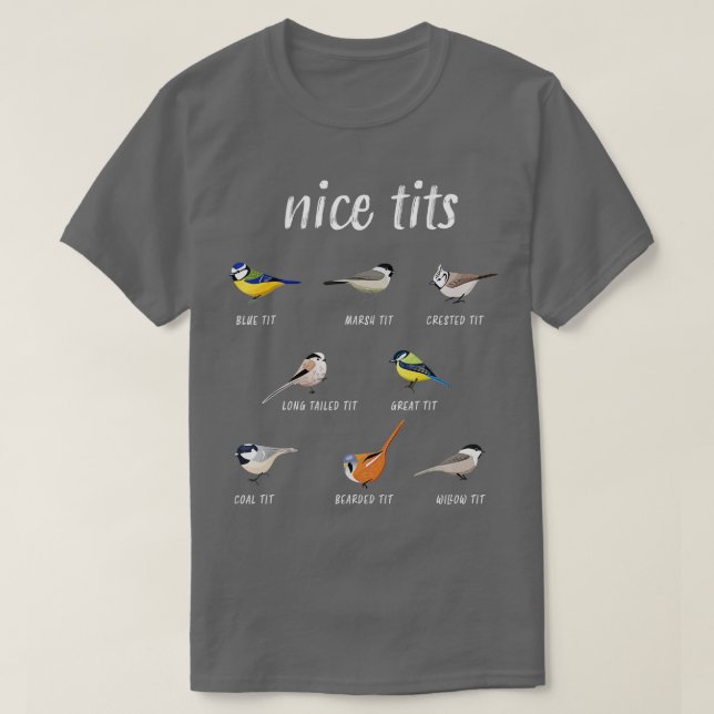T-shirt Nicetite drôle d'oiseau regarder cadeau Birder Men (Design devant)