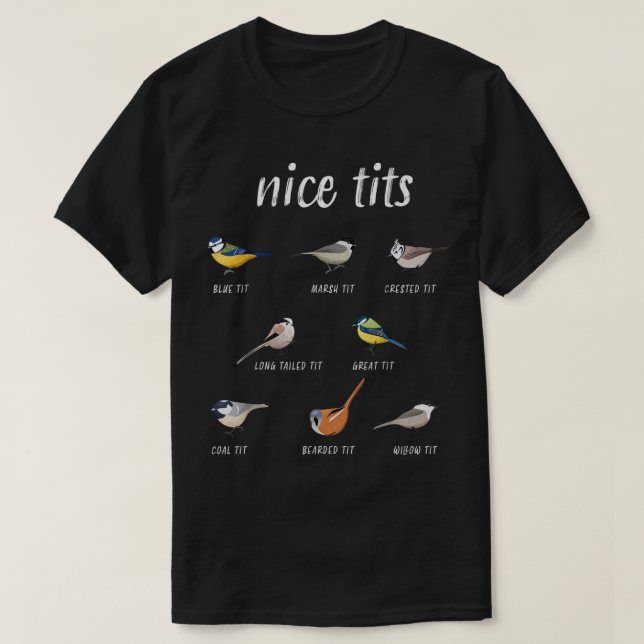 T-shirt Nicetite drôle d'oiseau regarder cadeau Birder Men (Design devant)