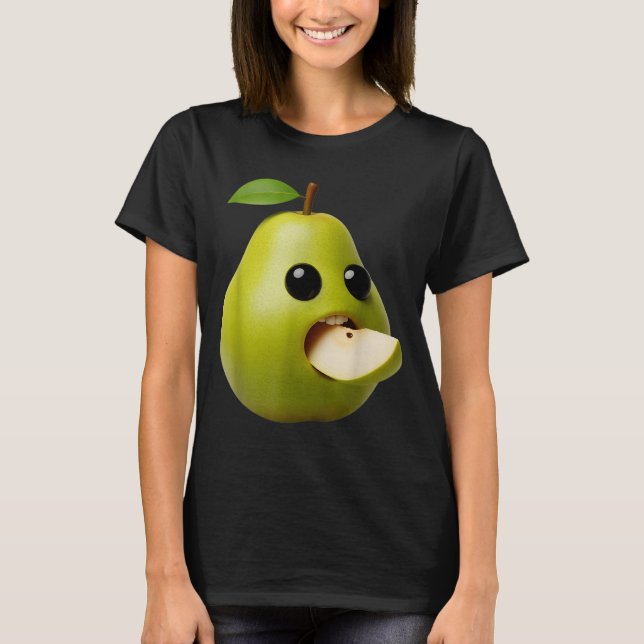 T-shirt Niche Fruits Funny Pear Meme Brainrot Surreal  (Devant)