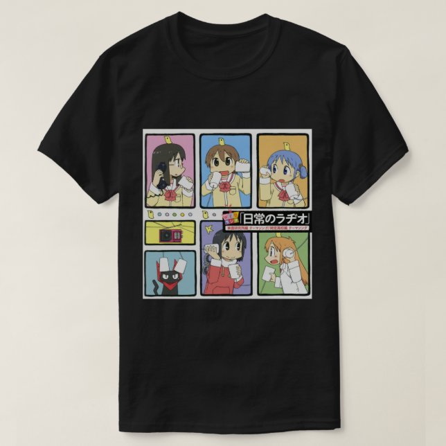 T-shirt Nichijou - Tous les caractères (Design devant)