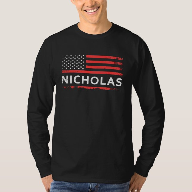 T-SHIRT NICHOLAS AMERICAN FLAG  FOR NICHOLAS (Devant)