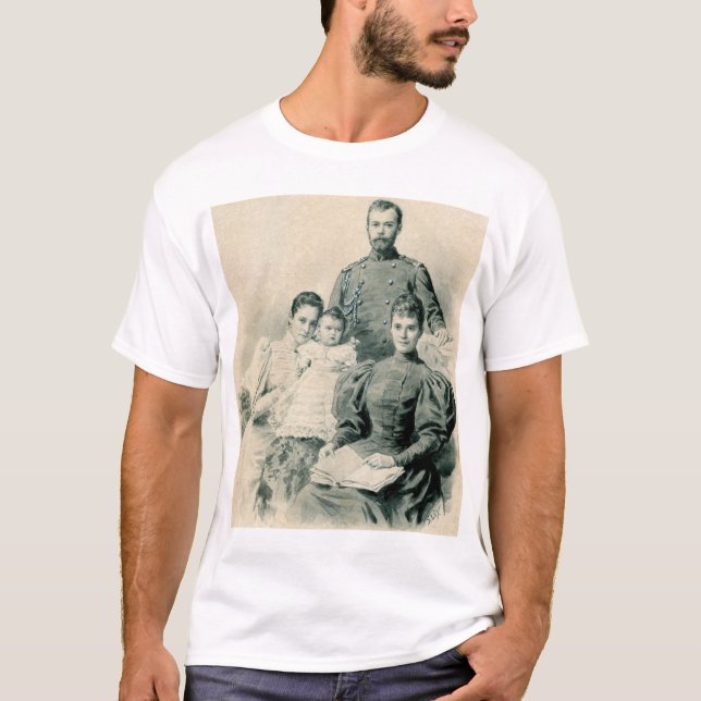 T-shirt Nicholas II et famille (Devant)
