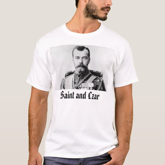 T-shirt Nicholas II, saint et tsar (Devant)