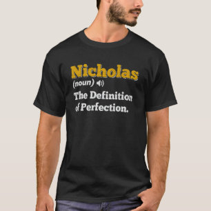 T-shirt Nicholas Nom du cadeau Nom de l'anniversaire perso