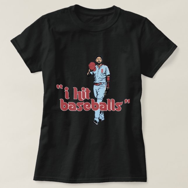 T-shirt Nick Castellanos J'ai frappé le baseball (Design devant)
