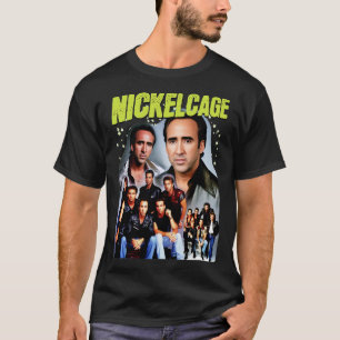 T-shirt NICKELCAGE PARODY Funny Retro 2000s Glamor Shot T