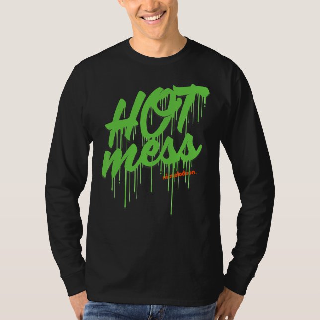 T-shirt Nickelodeon Slime Hot Mess (Devant)
