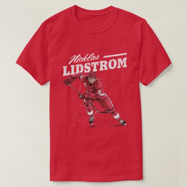 T-shirt Nicklas Lidstrom Retro (Design devant)